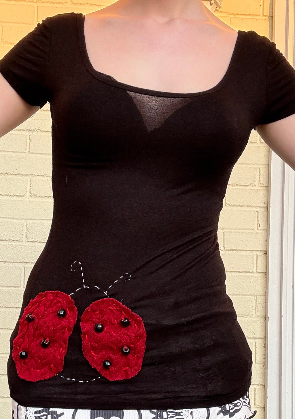 Ladybug Upcycled Tee