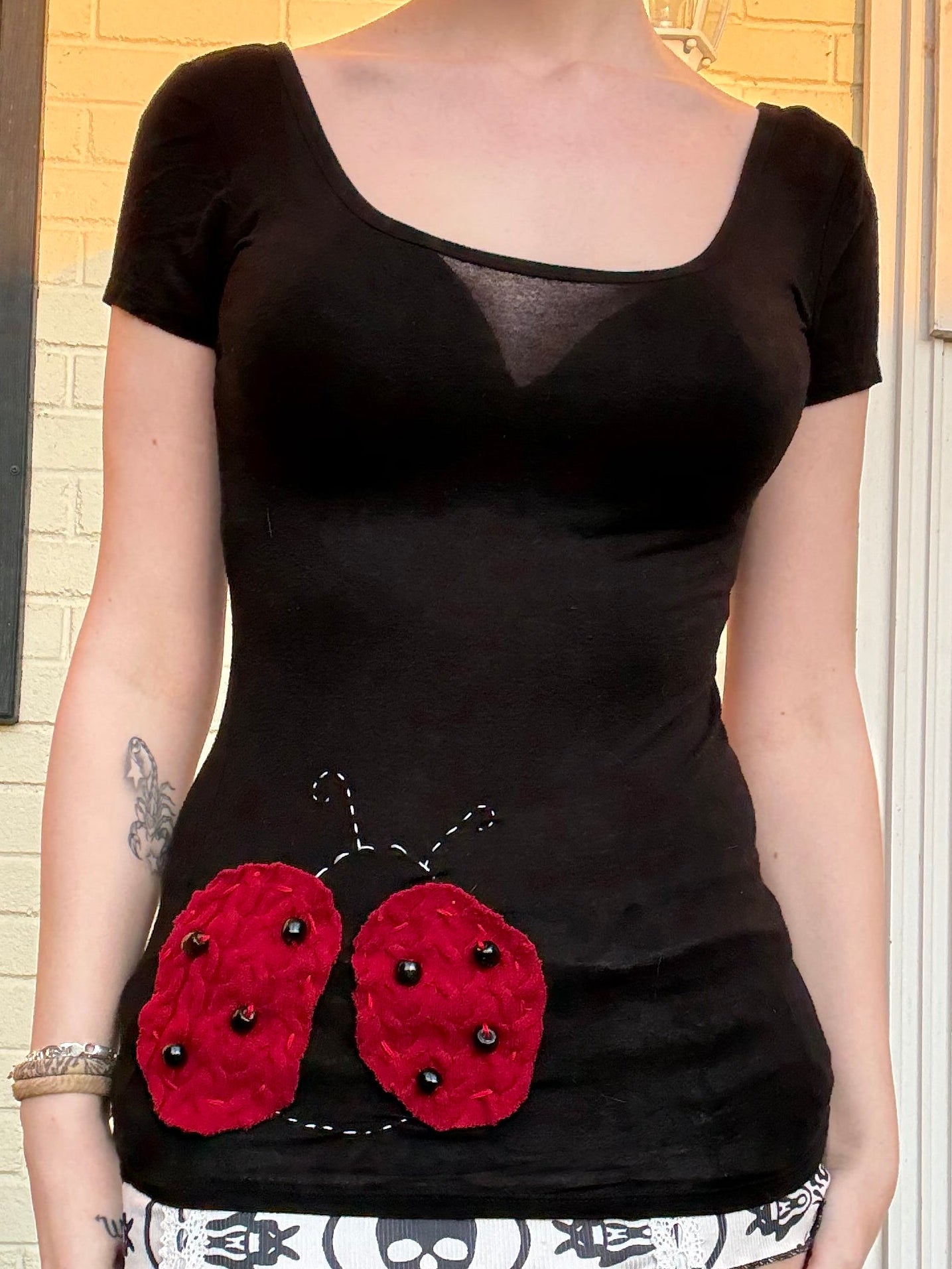 Ladybug Upcycled Tee