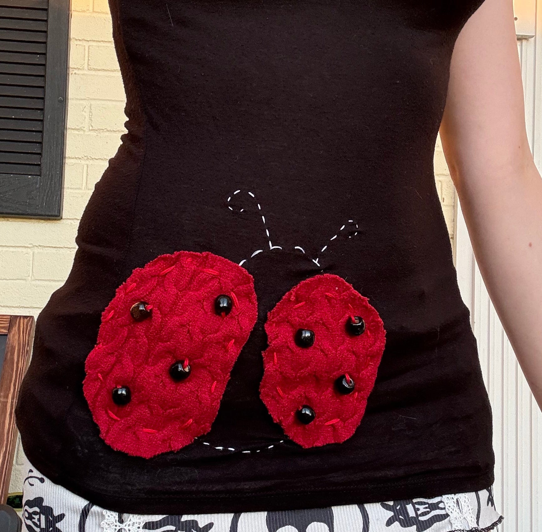 Ladybug Upcycled Tee