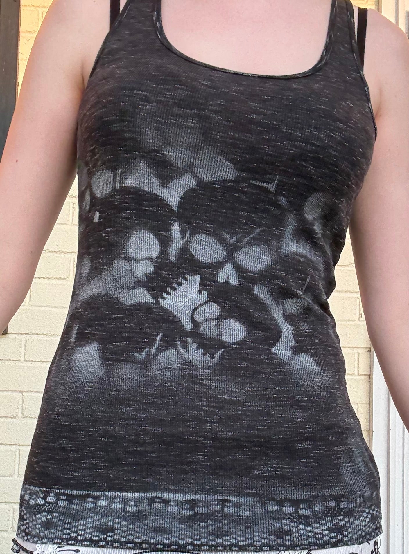 Hand Painted Dark Grey Tank