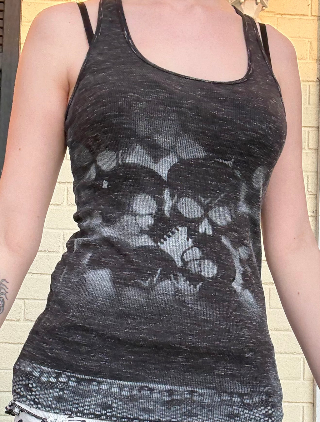 Hand Painted Dark Grey Tank