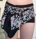 Handmade Miniskirt Floral Leopard